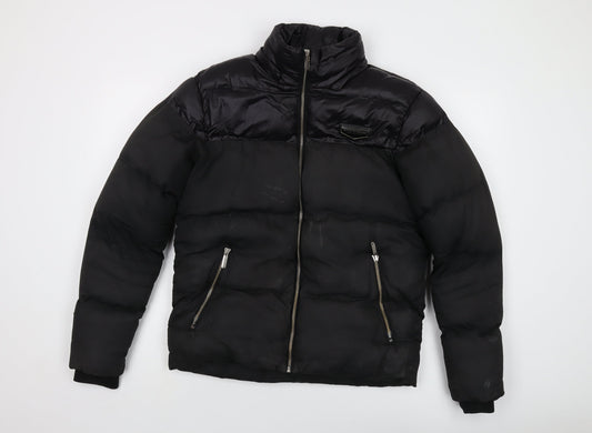 Supply & Demand Co. Mens Black Jacket Size XS Zip