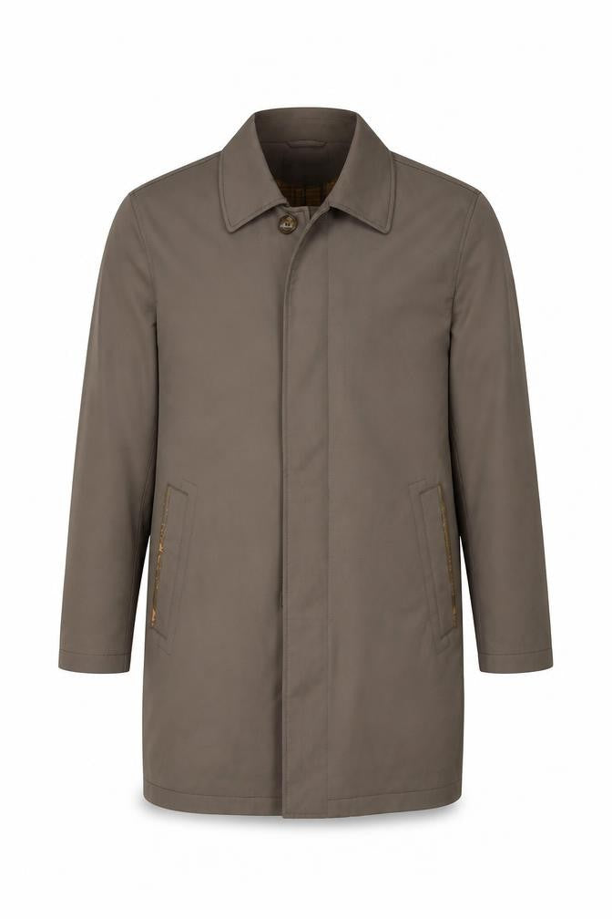 Bosideng Mens Beige Overcoat Coat Size S Button