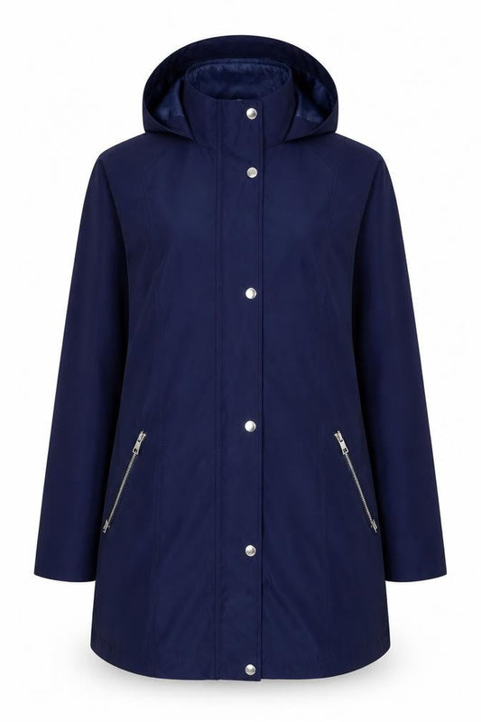 Dannimac Womens Blue Jacket Size 12 Zip