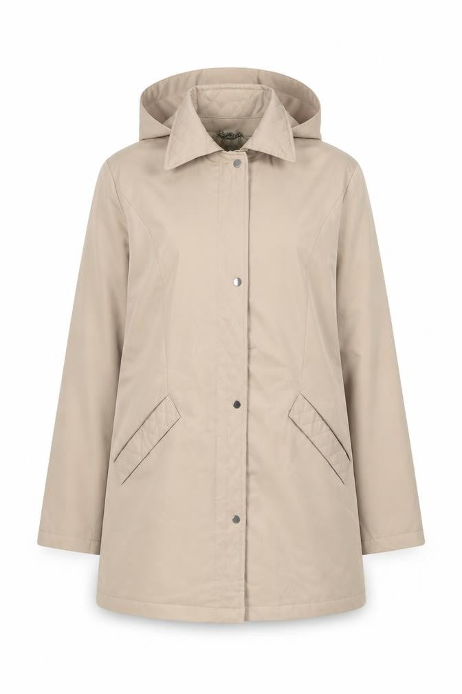 Dannimac Womens Beige Jacket Size 12 Zip