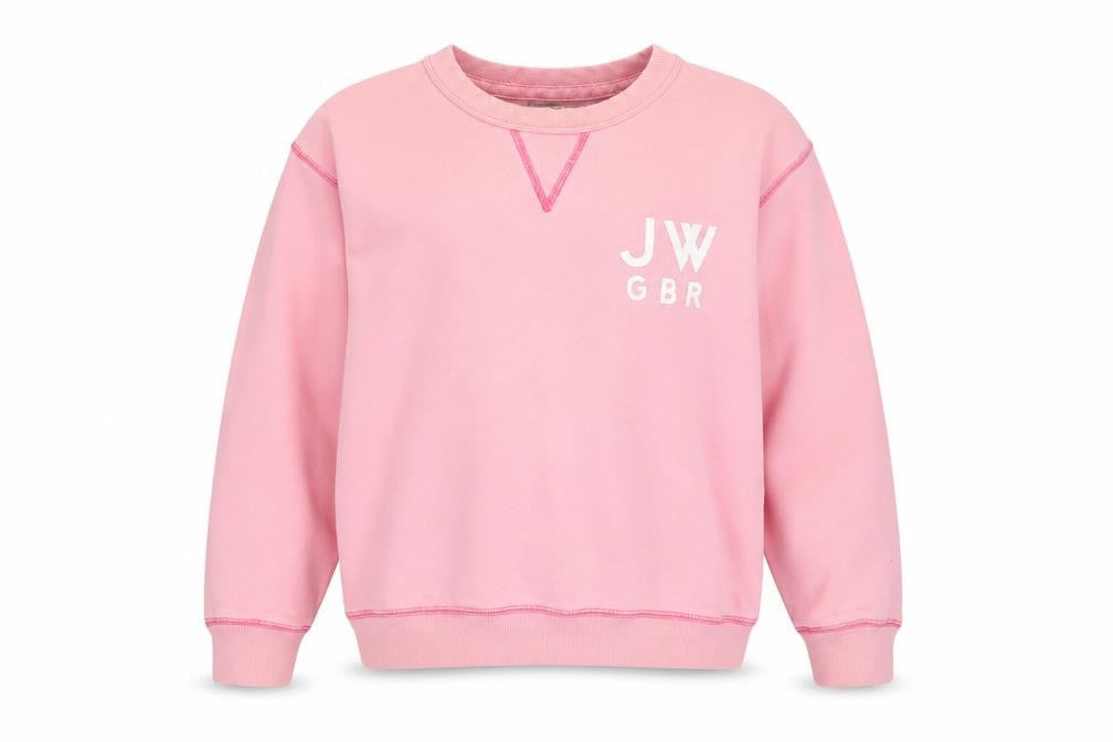 Jack Wills Womens Pink Cotton Pullover Sweatshirt Size 8 Pullover