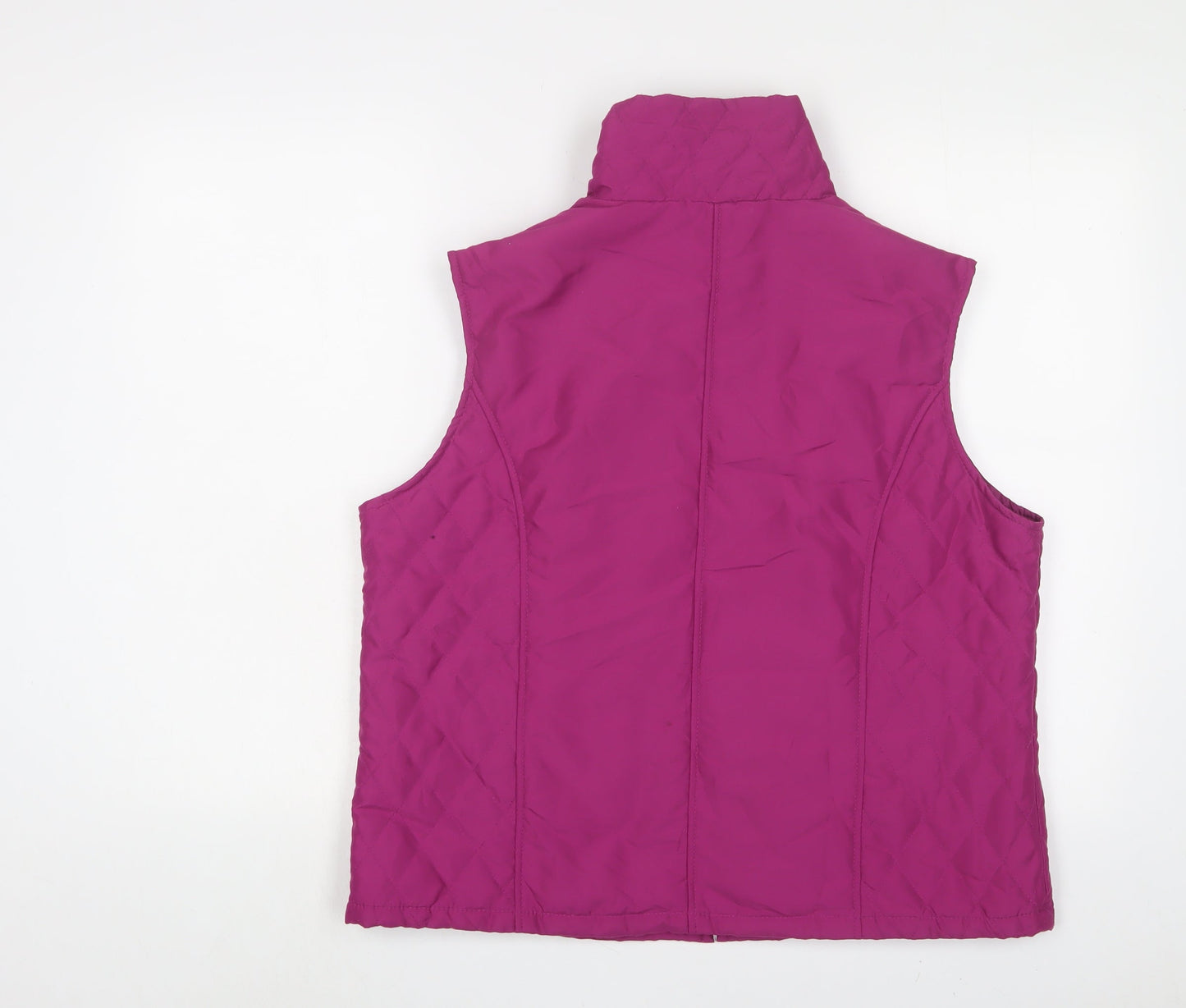 EWM Womens Pink Gilet Jacket Size 14 Zip