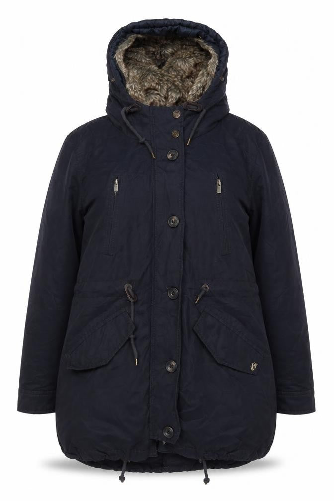 Iacomo Womens Blue Jacket Coat Size L Zip
