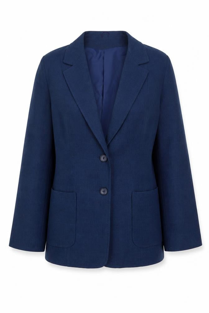 C&A Womens Blue Jacket Blazer Size 14 Button