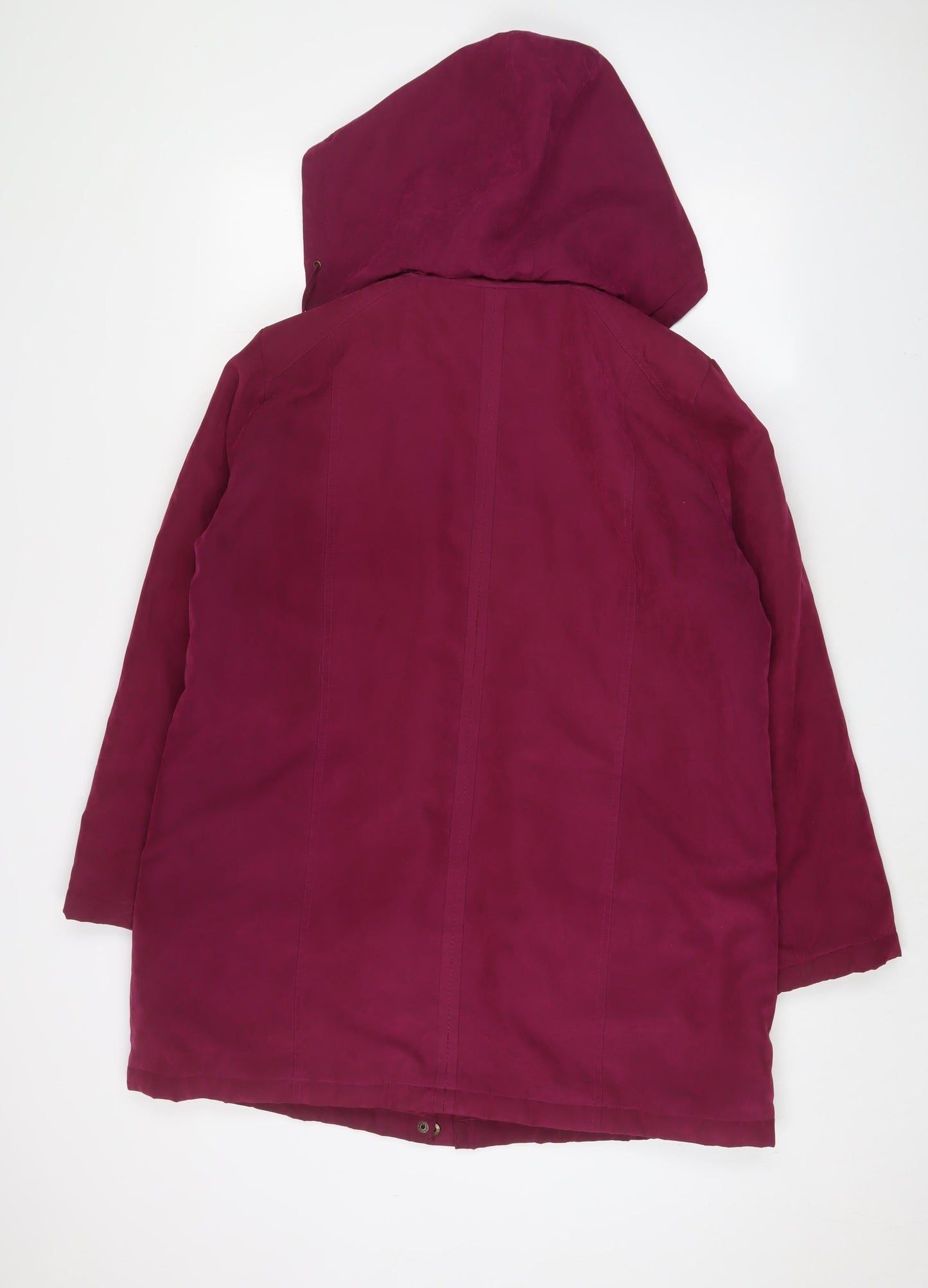 Bonmarché Womens Purple Jacket Coat Size M Zip