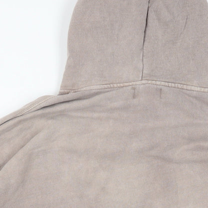 Pull&Bear Mens Grey Cotton Full Zip Hoodie Size S - Pockets