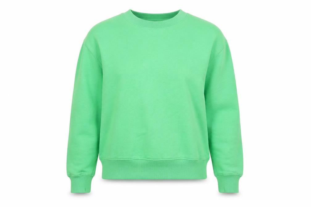 New Look Womens Green Cotton Pullover Sweatshirt Size S Pullover