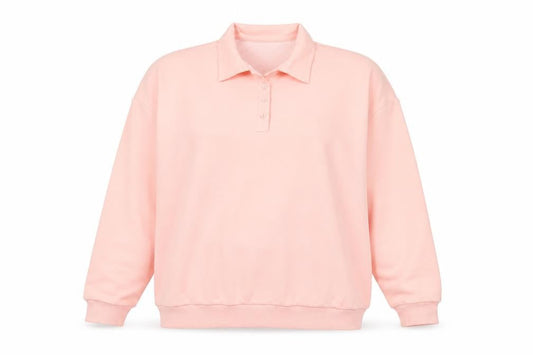 ASOS Womens Pink Cotton Pullover Sweatshirt Size 18 Button