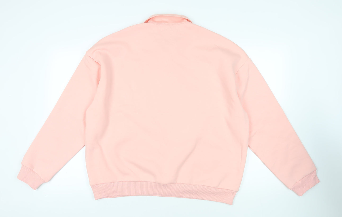 ASOS Womens Pink Cotton Pullover Sweatshirt Size 18 Button