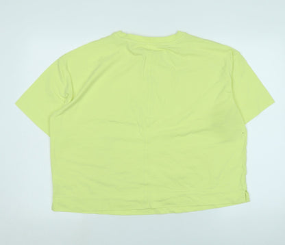 Next Womens Yellow Camel Basic T-Shirt Size L Collared
