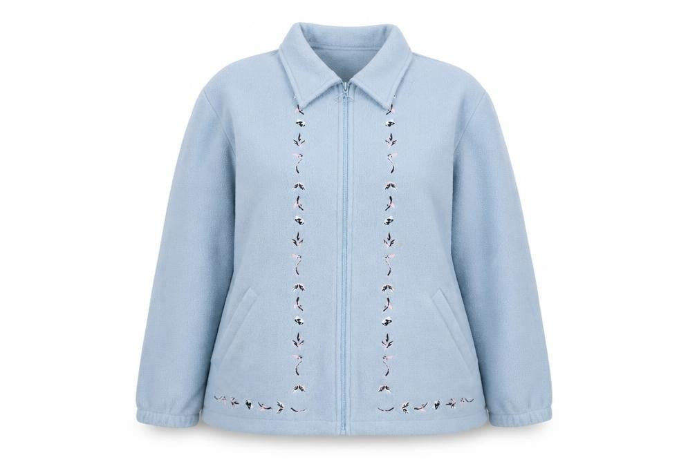Damart Womens Blue Jacket Size 18 Zip