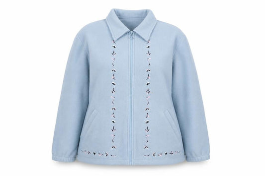 Damart Womens Blue Jacket Size 18 Zip