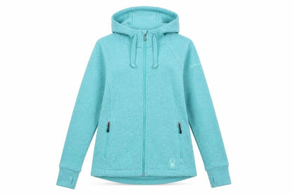 Spider Womens Green Jacket Size S Zip - Logo