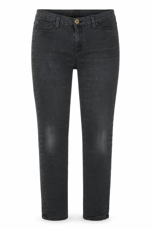 Lee Womens Grey Cotton Straight Jeans Size 30 in L26 in Regular Zip - Logo