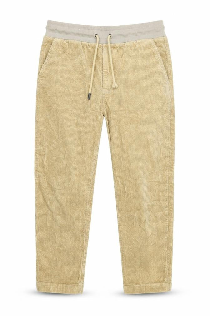 native youth Boys Beige Cotton Jogger Trousers Size 16 Years L24 in Regular Tie - Logo
