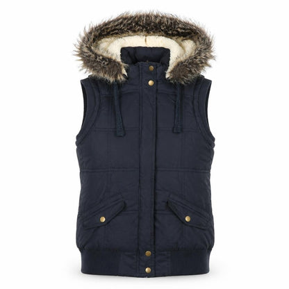 Hudson and Rose Womens Black Gilet Waistcoat Size 12 Zip - Fleece lining