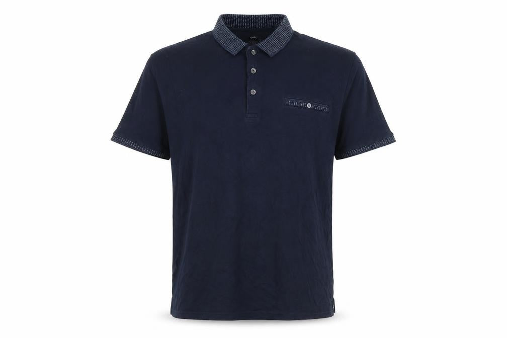 Marks & Spencer Mens Blue 100% Cotton Polo Size XL Collared Button