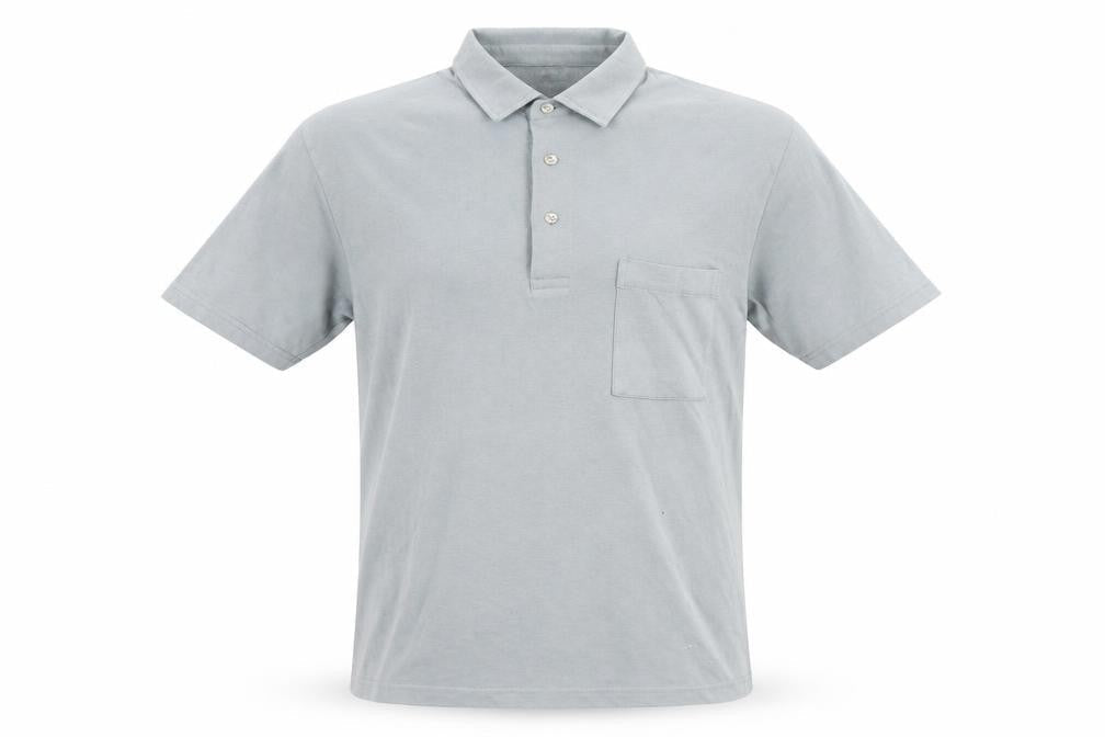 Wolsey Mens Green Cotton Polo Size M Collared Button