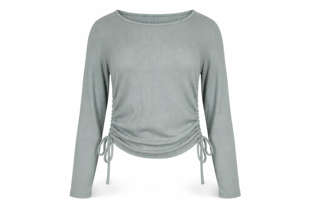 Princess Polly Womens Green Polyester Basic T-Shirt Size 10 Boat Neck