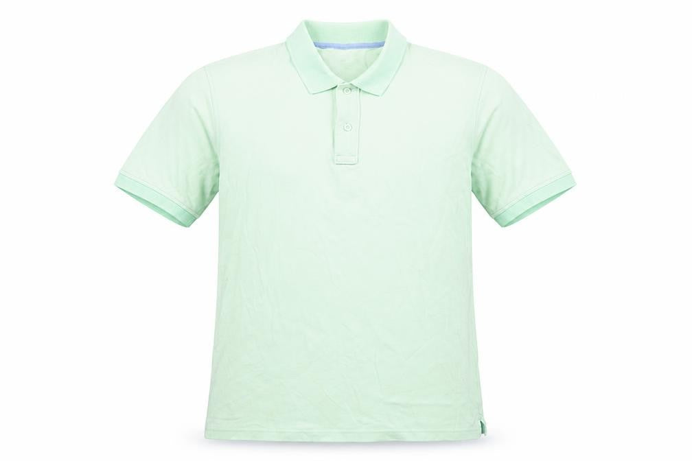 Lands' End Mens Green Cotton Polo Size M Collared Pullover