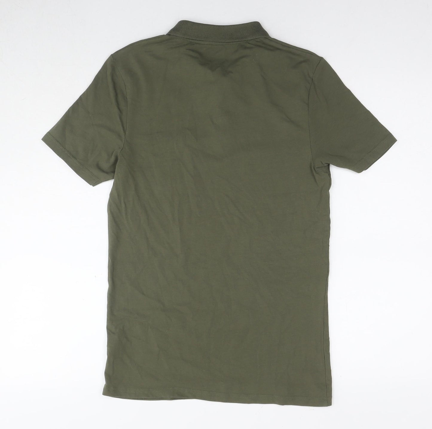 Burton Mens Green Cotton Polo Size S Collared Pullover