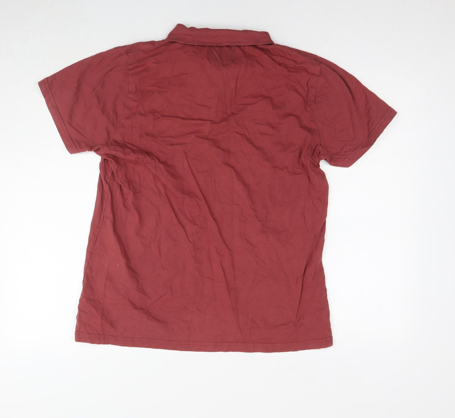 DFND Mens Brown Cotton Polo Size XL Collared Pullover