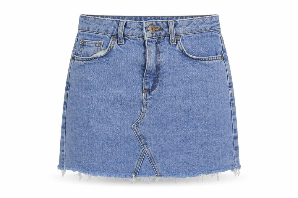 BDG Womens Blue Cotton Mini Skirt Size XS Button