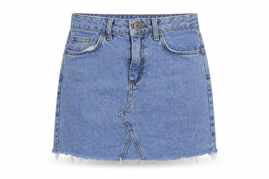 BDG Womens Blue Cotton Mini Skirt Size XS Button