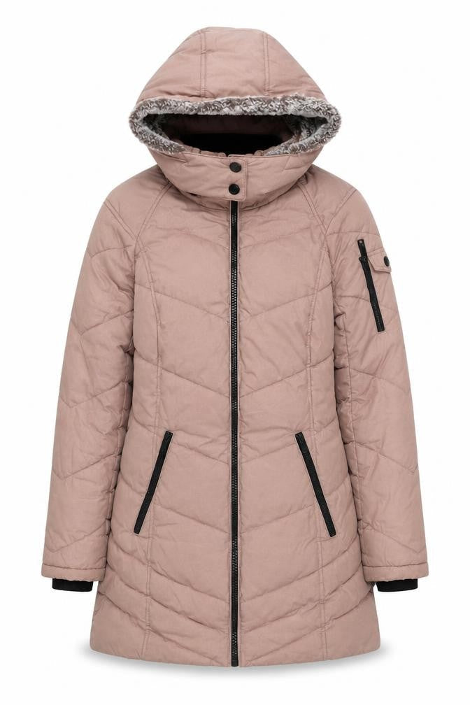 HFX Performance Womens Beige Quilted Jacket Size S Zip