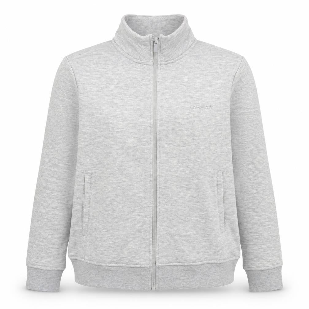 LA Gear Womens Grey Polyester Full Zip Sweatshirt Size 8 Zip