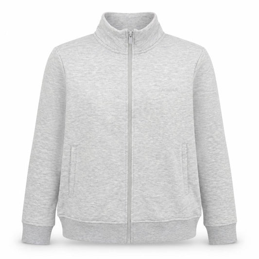 LA Gear Womens Grey Polyester Full Zip Sweatshirt Size 8 Zip