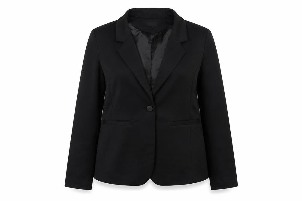 NEXT Womens Black Polyester Jacket Blazer Size 14