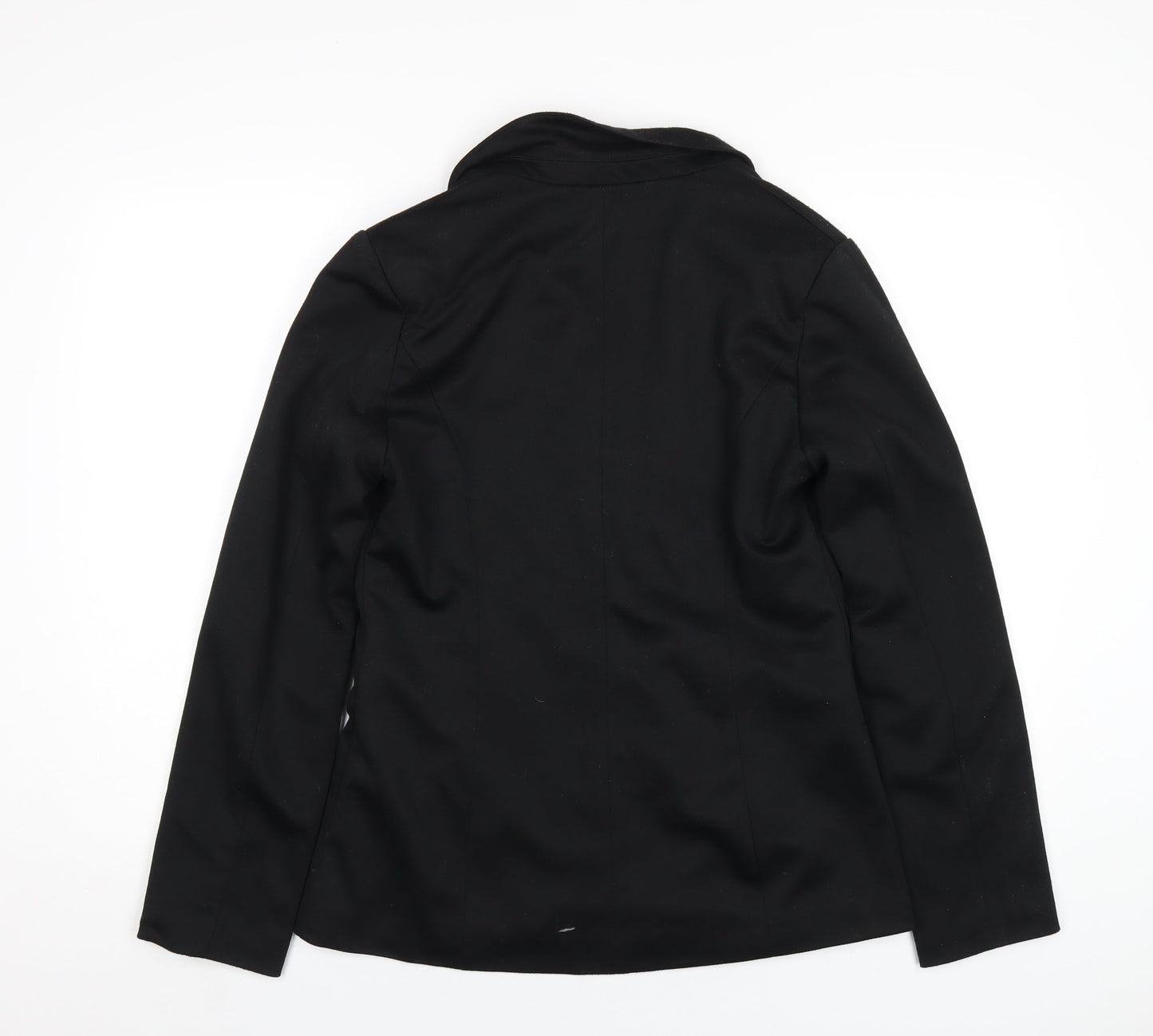 NEXT Womens Black Polyester Jacket Blazer Size 14
