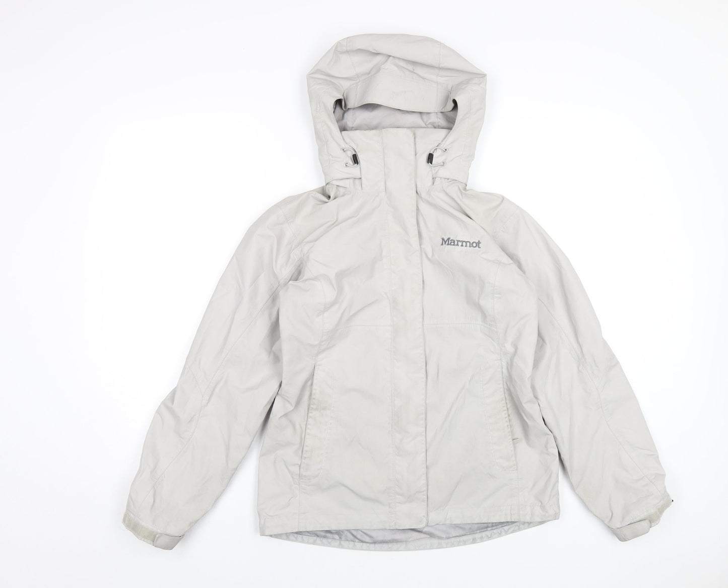 Marmot Mens Grey Rain Coat Coat Size XS Zip