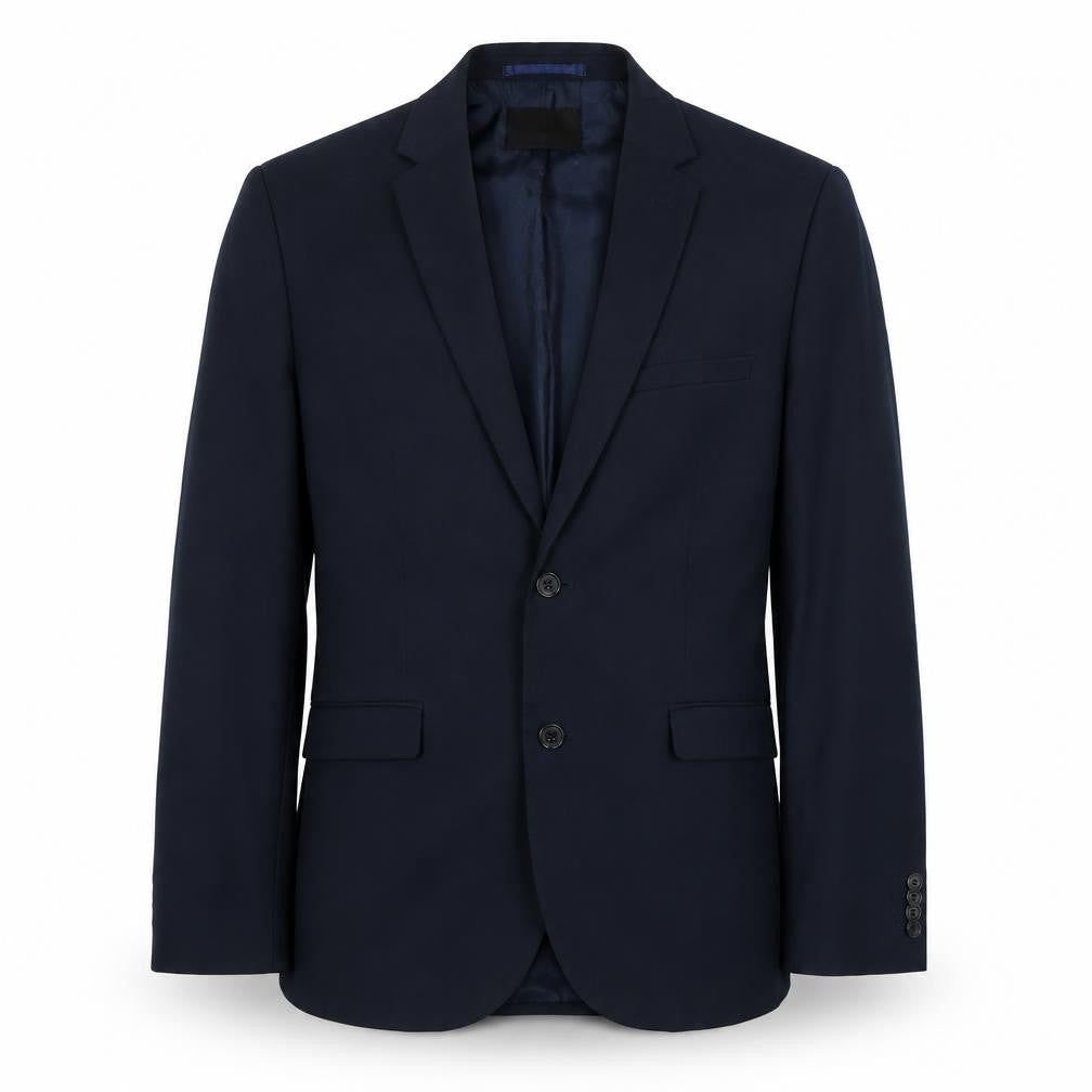 H&M Mens Blue Polyester Jacket Blazer Size 42 Regular