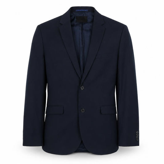 H&M Mens Blue Polyester Jacket Blazer Size 42 Regular