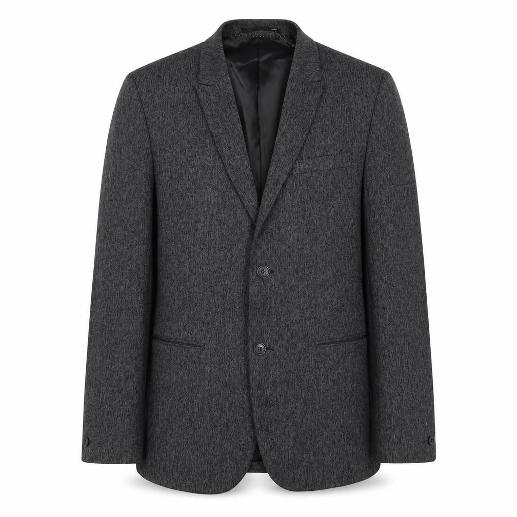 H&M Mens Grey Polyester Jacket Blazer Size 40 Regular