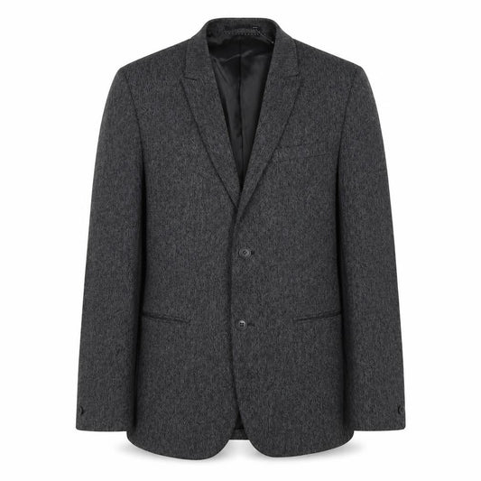 H&M Mens Grey Polyester Jacket Blazer Size 40 Regular