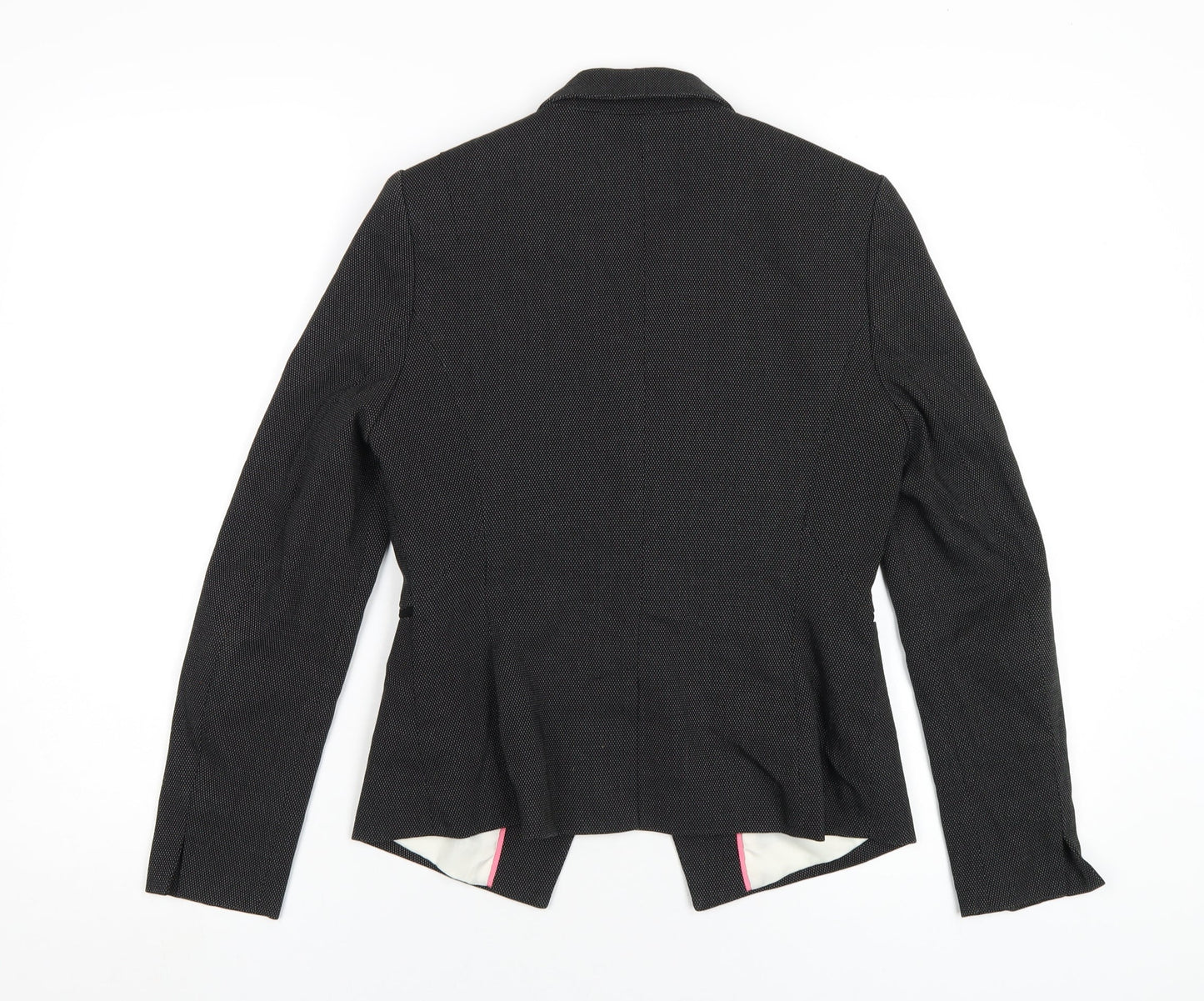 NEXT Womens Black Polyester Jacket Blazer Size 8