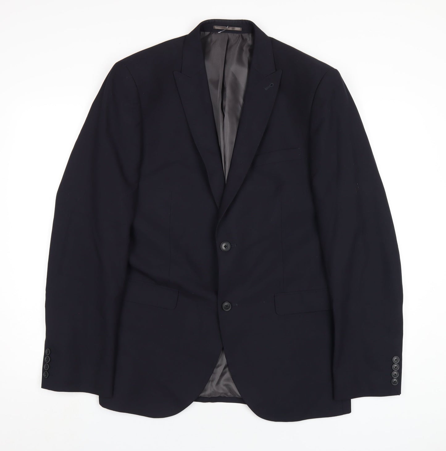 NEXT Mens Blue Polyester Jacket Blazer Size 40 Regular