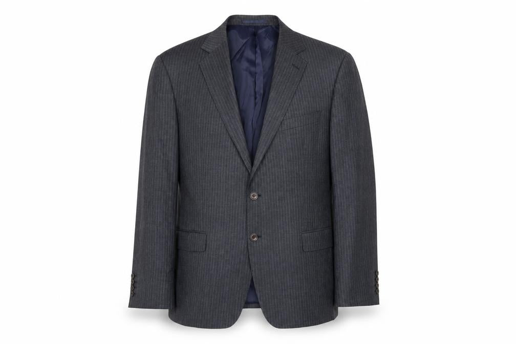 Marks & Spencer Mens Grey Wool Jacket Blazer Size 46 Regular