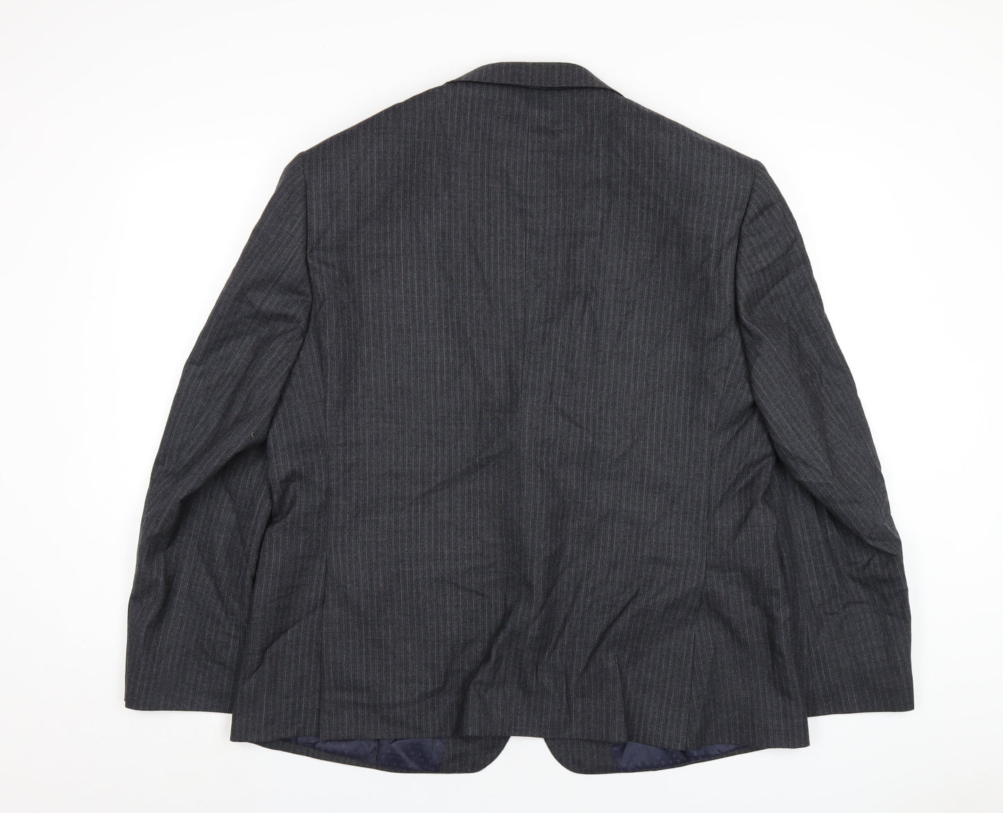 Marks and Spencer Mens Grey Wool Jacket Blazer Size 46 Regular