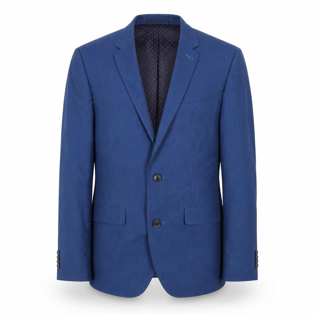 Burton Mens Blue Polyester Jacket Blazer Size 36 Regular