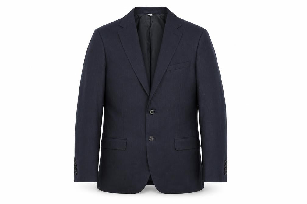 Marks & Spencer Mens Blue Wool Jacket Blazer Size 40 Regular