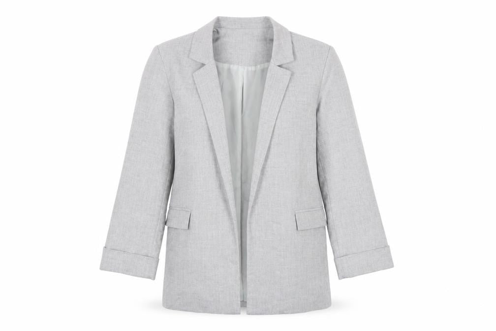 New Look Womens Grey Jacket Blazer Size 8