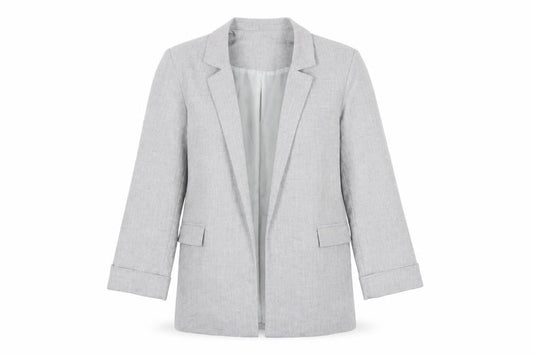 New Look Womens Grey Jacket Blazer Size 8