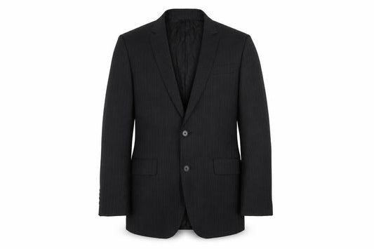 Next Mens Black Striped Wool Jacket Blazer Size 38 Regular