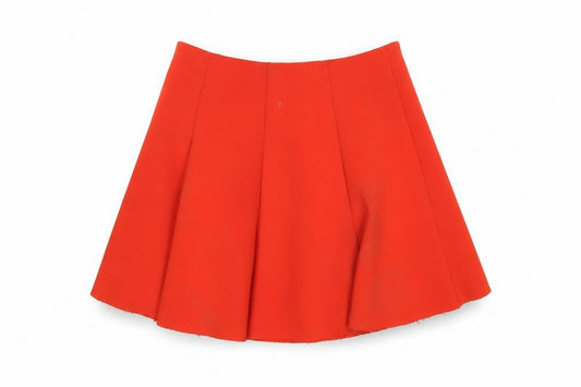 United Colors of Benetton Womens Red Polyester A-Line Skirt Size S