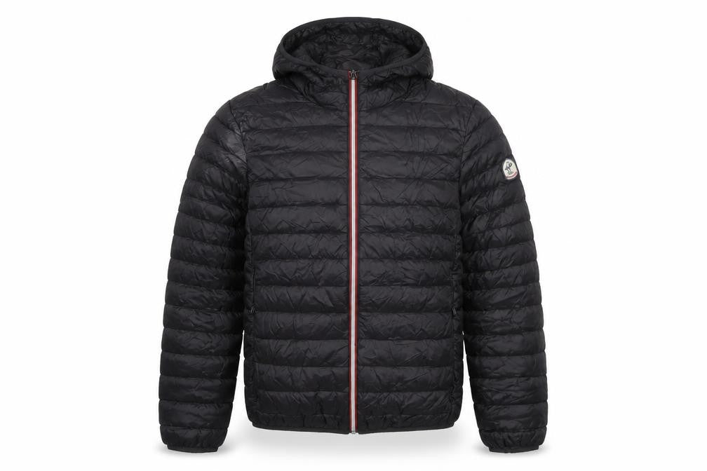 Back to Alaska Mens Black Puffer Jacket Coat Size L Zip