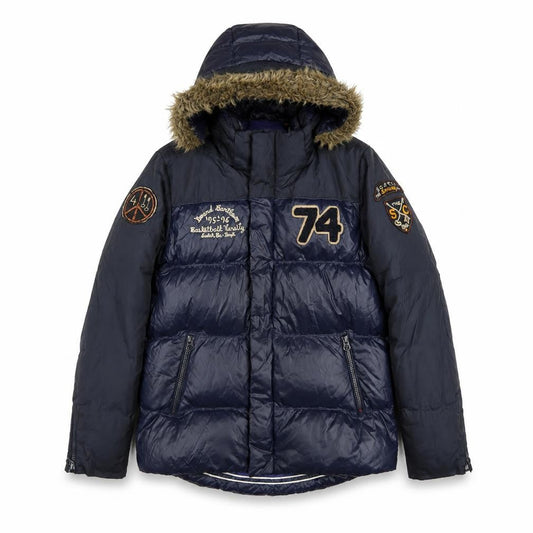 Scotch Shrunk Womens Blue Puffer Jacket Coat Size 14 Zip